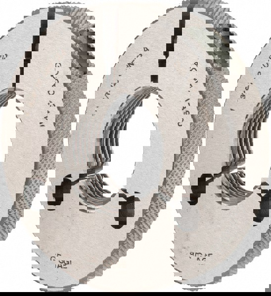 Threaded Ring Gage: 1-3/8-12 Thread, UNF, Class 2A, Go